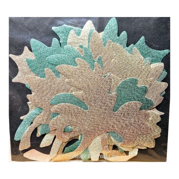 Vtg Autumn Harvest  Iron On Applique Fashion Kit Lame Tulip Treasures 1993 Craft - Picture 6 of 6